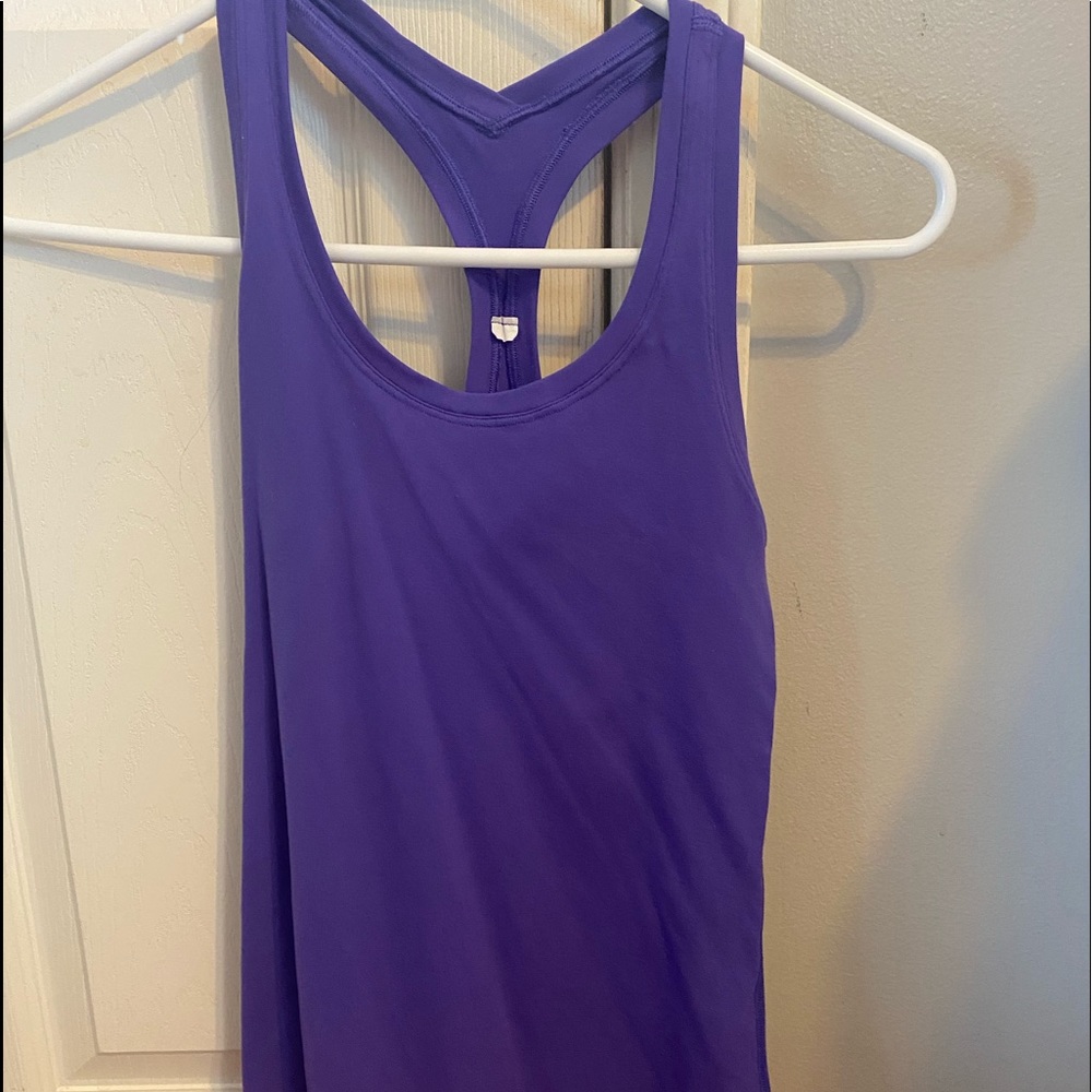 Purple LULULEMON Razorback tank